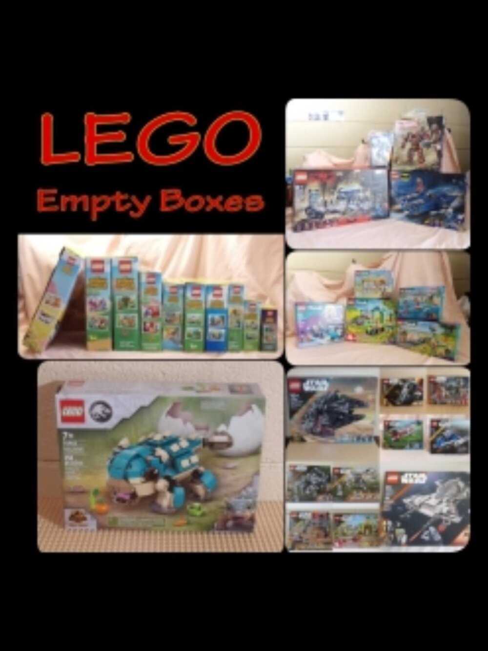 LEGO Empty Box Only – Star Wars Animal Crossing Friends City Space Ninjago +More